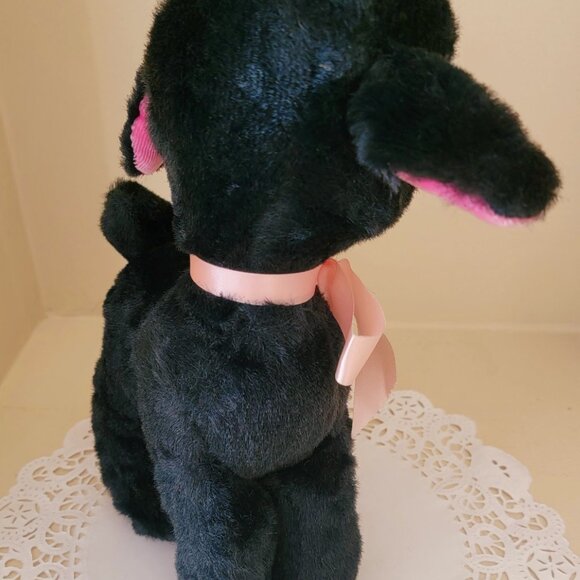 Vintage Black sheep lamb Plushie with bright button eyes. By Ideal Toy 12" Rare - Picture 6 of 6